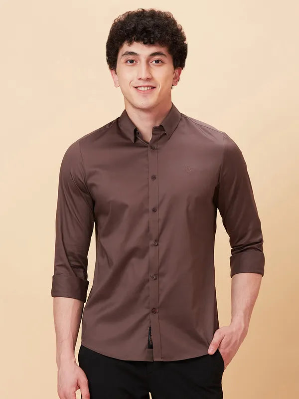 Being Human Clothing Men Slim Fit Shirts #BHMLS24113