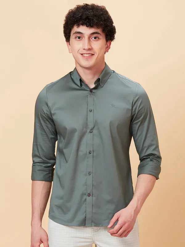 Being Human Clothing Men Slim Fit Shirts #BHMLS24113