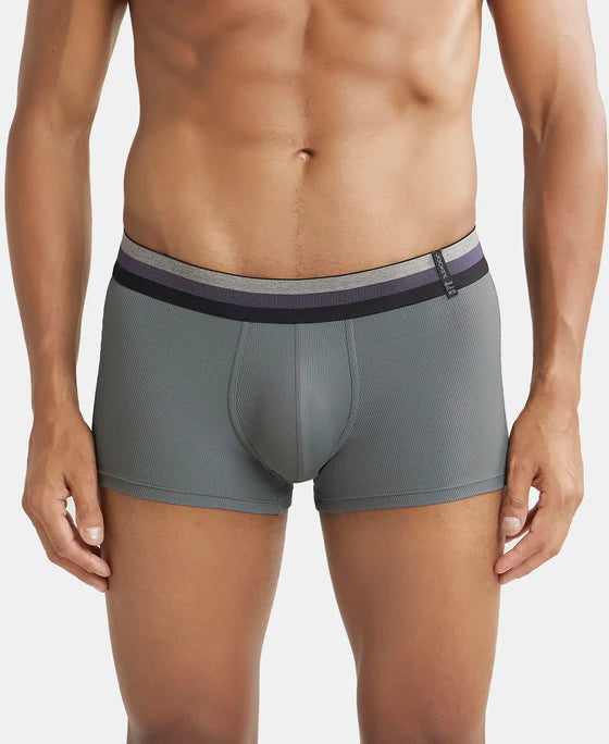 #HG14 Microfiber Elastane Stretch Rib Solid Trunk with StayDry Treatment