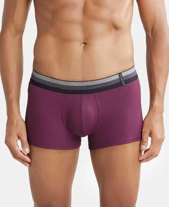 #HG14 Microfiber Elastane Stretch Rib Solid Trunk with StayDry Treatment