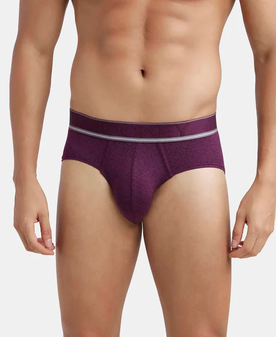 #HG29 Tencel Micro Modal Elastane Stretch Printed Brief with Natural StayFresh Properties