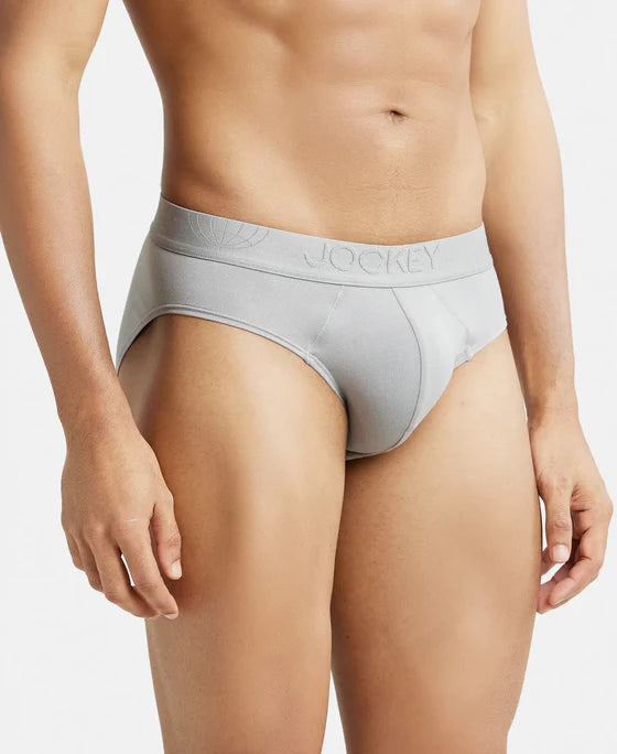#IC24 Tencel Micro Modal Cotton Elastane Stretch Solid Brief with Natural StayFresh Properties