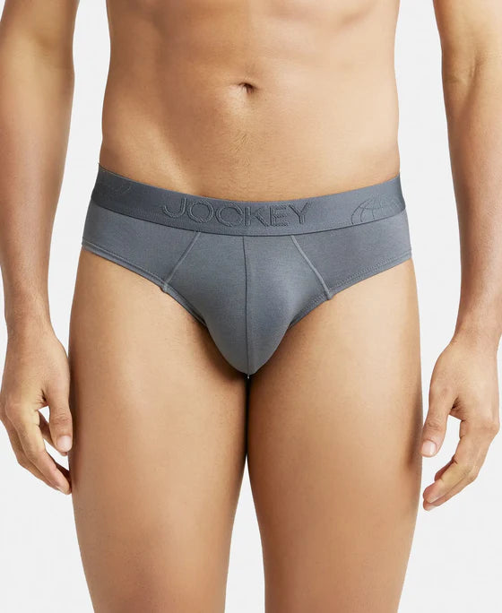 #IC24 Tencel Micro Modal Cotton Elastane Stretch Solid Brief with Natural StayFresh Properties