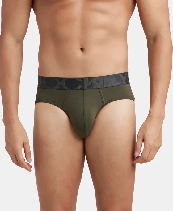 #ic27 Tactel Microfiber Elastane Stretch Solid Brief with Moisture Move Properties