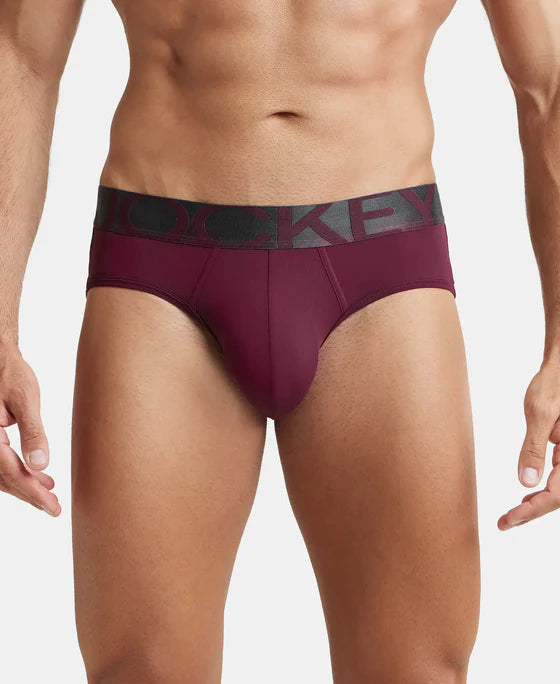 #ic27 Tactel Microfiber Elastane Stretch Solid Brief with Moisture Move Properties