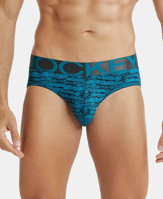 #IC 29 Tactel Microfiber Elastane Stretch Printed Brief with Moisture Move Properties