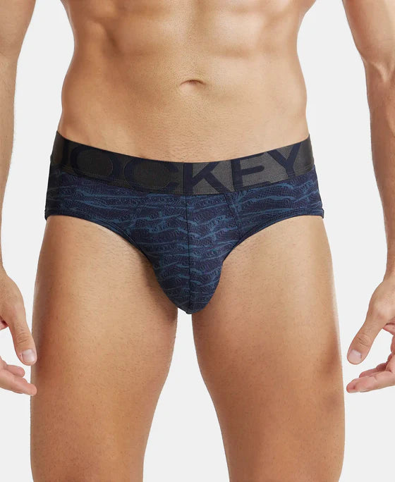 #IC 29 Tactel Microfiber Elastane Stretch Printed Brief with Moisture Move Properties