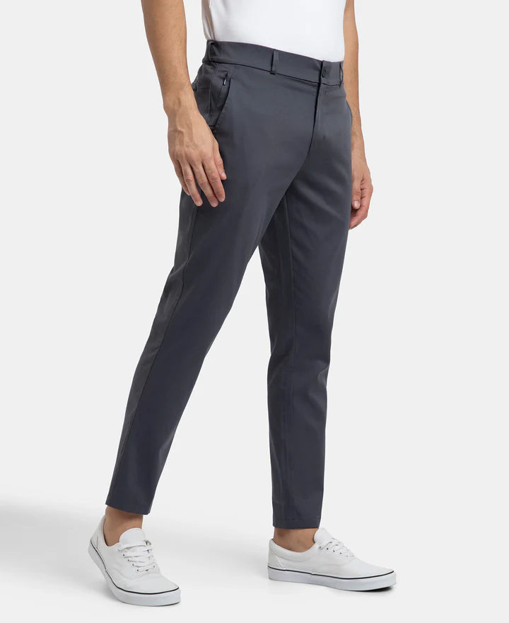 #IM26 Super Combed Cotton Rich Elastane Stretch Woven Fabric Slim Fit All Day Pants