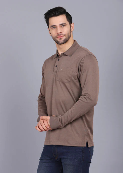 CANOE CASUAL MENS FULL SLEEVE T-SHIRT # TSH-MARGARET