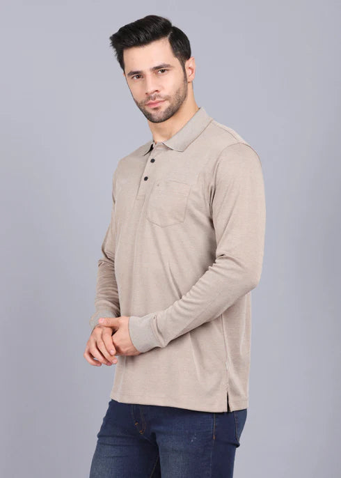 CANOE CASUAL MENS FULL SLEEVE T-SHIRT # TSH-MARGARET