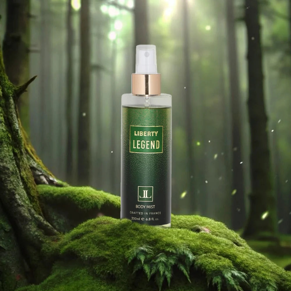 Liberty Luxury Legend Body Mist for Men & Women Long Lasting Aquatic Fragrance Travel Friendly Perfume Body Spray Crafted in France 200ml