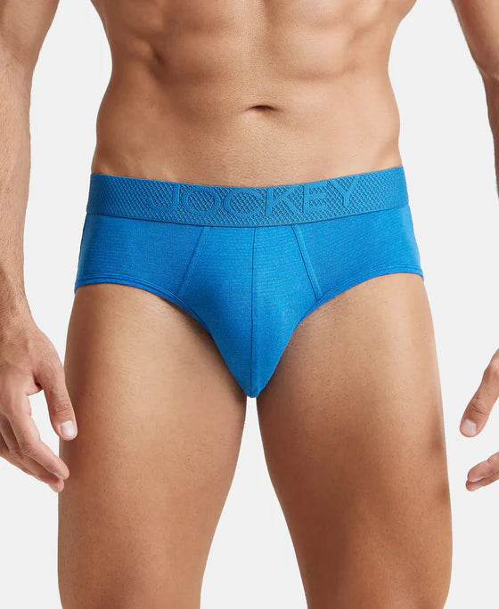 #LM05 Bamboo Cotton Elastane Stretch Breathable Mesh Brief with StayDry Treatment