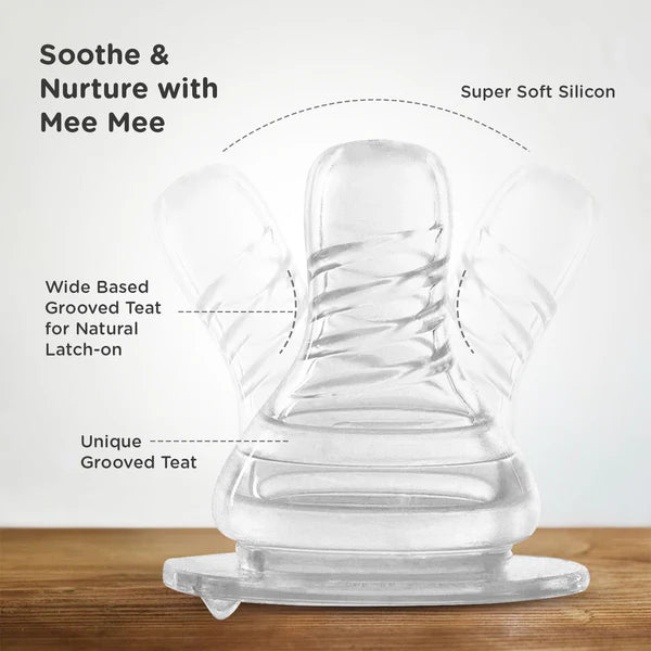 Mee Mee Easy Flo Silicone Teat – BPA-Free, Soft, & Safe for Comfortable Feeding |