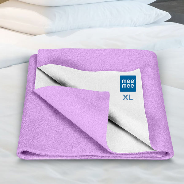 Reusable Water Proof Cotton Bed Protector Sheet/Extra Absorbent Mat/Dry Sheets/Urine Sheet/Dry Mat Small Blue