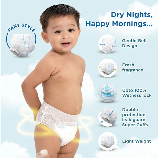 Breathable Premium Baby Diaper Pants (Medium, 28 Pcs)