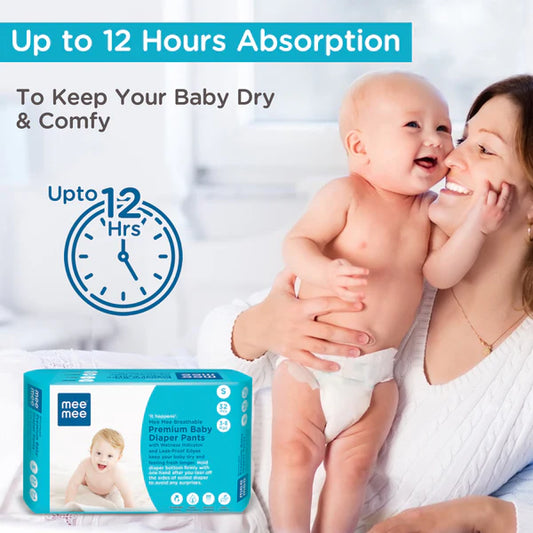 Breathable Premium Baby Diaper Pants (Small, 32 Pcs)