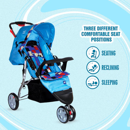 Easy to Push Baby Pram with Quick One-Hand Folding