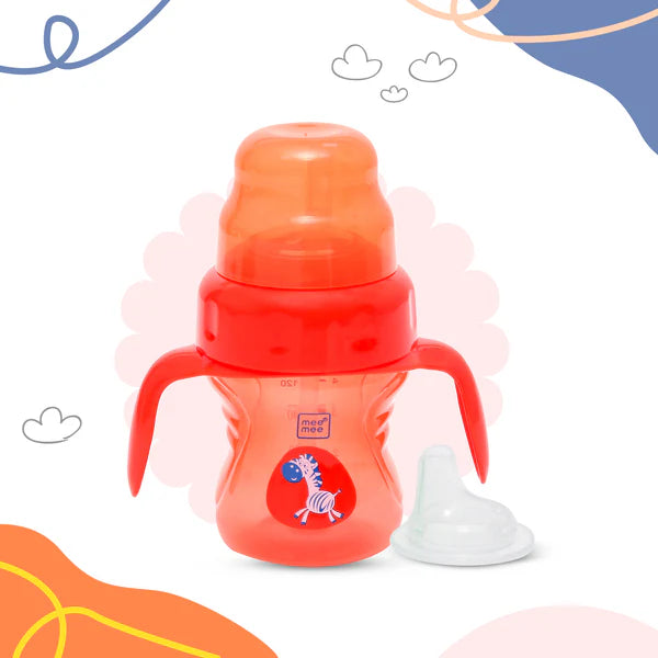 2-in-1 Spout & Straw Sipper Cup (Red)-150 ml