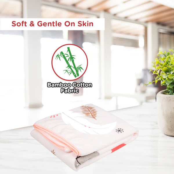 Soft Absorbent Cotton Baby Towel - Pink