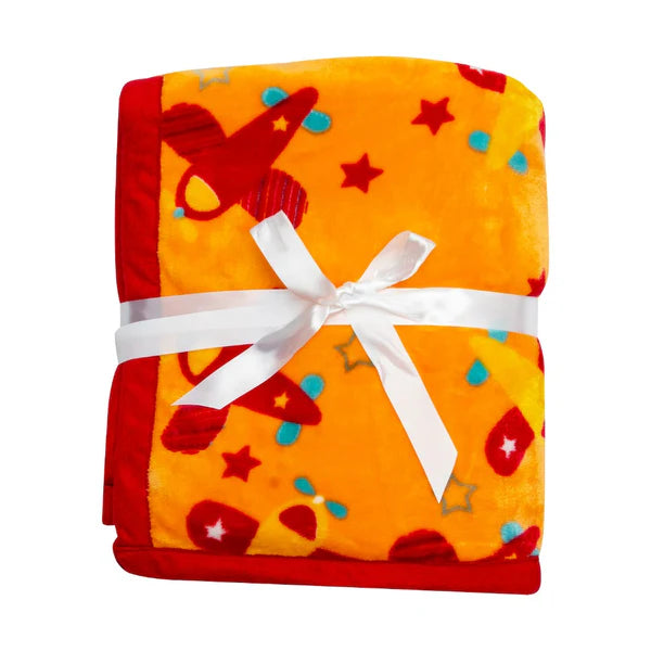 Soft Double Layer Baby Blanket (Orange)