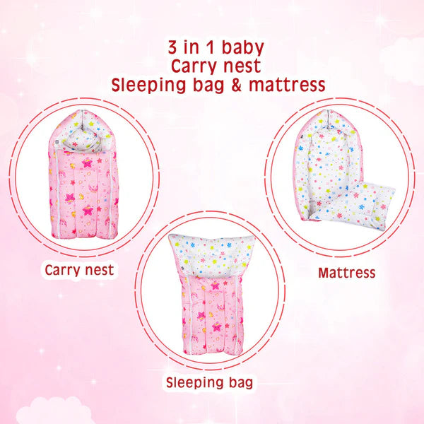 Mee Mee 3 in 1 Baby Bed, Sleeping Bag & Carry Nest