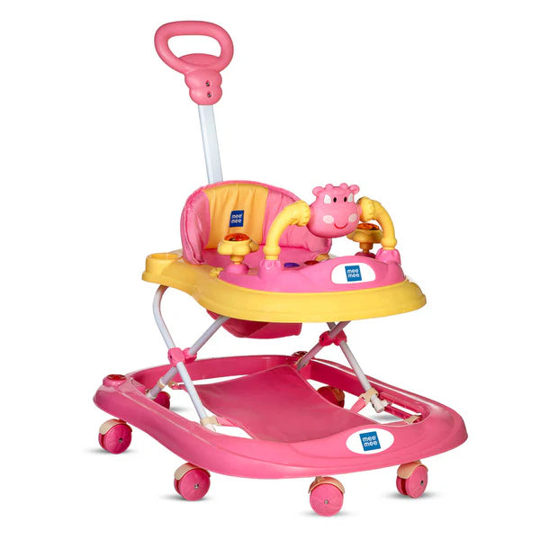 Baby Walker with Adjustable Height and Push Handle Bar