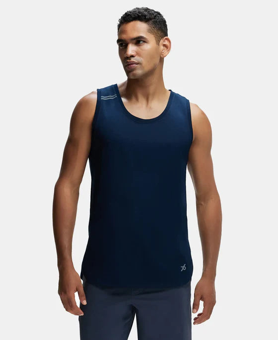 #MV06 Super Combed Cotton Blend Solid Performance Tank Top with Breathable Mesh