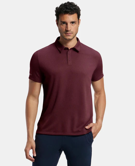 #MV41 Recycled Microfiber Elastane Stretch Half Sleeve Polo T-Shirt with Breathable Mesh