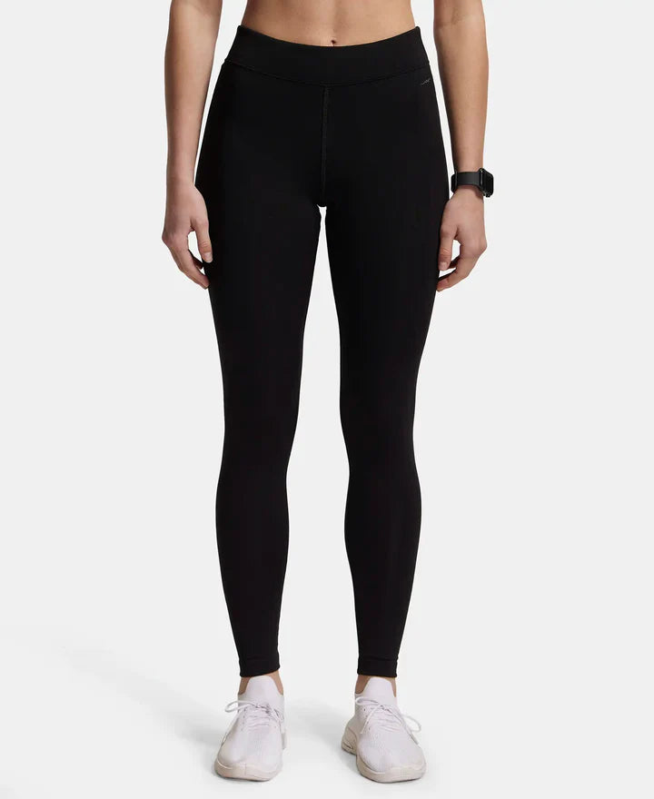 #MW20Microfiber Elastane Stretch Performance Leggings with Elasticated Waistband