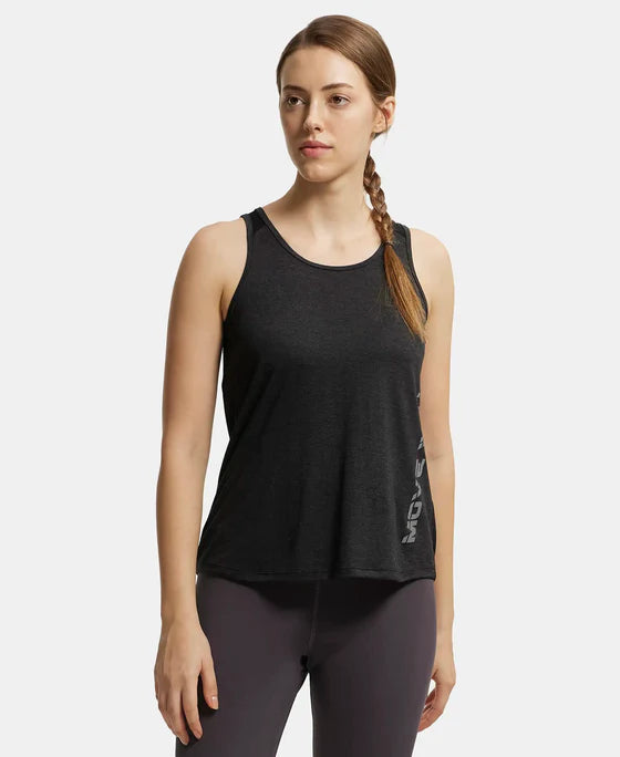 #MW33 Microfiber Fabric Graphic Printed Tank Top With Breathable Mesh