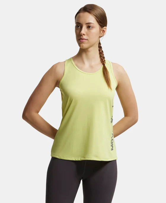 #MW33 Microfiber Fabric Graphic Printed Tank Top With Breathable Mesh