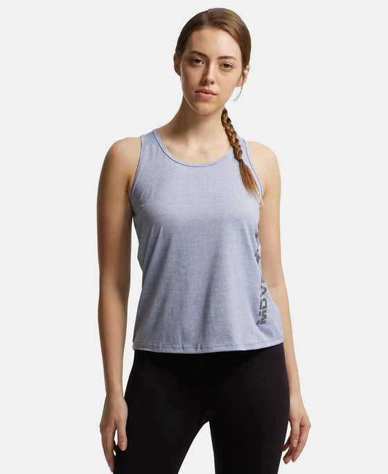 #MW33 Microfiber Fabric Graphic Printed Tank Top With Breathable Mesh
