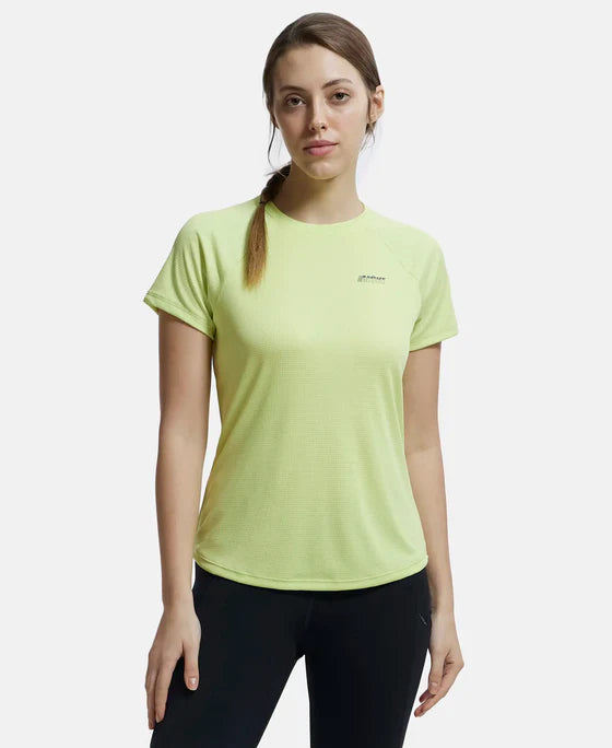 #MW73 Microfiber Fabric Relaxed Fit Half Sleeve Breathable Mesh T-Shirt