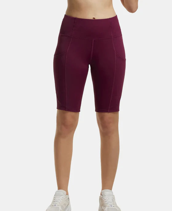 #MW81 Microfiber Elastane Stretch Slim Fit Shorts with Side Pockets -