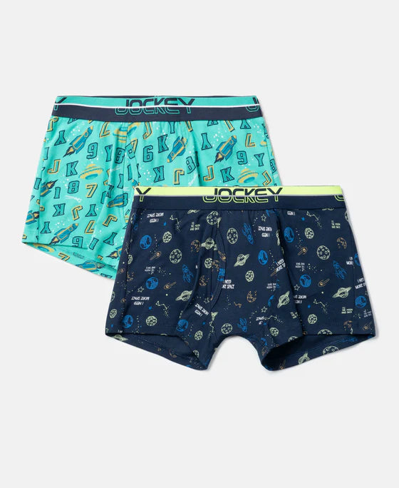 #PB03 Super Combed Cotton Elastane Stretch Printed Trunk with Ultrasoft Waistband