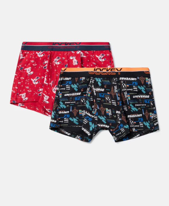 #PB03 Super Combed Cotton Elastane Stretch Printed Trunk with Ultrasoft Waistband