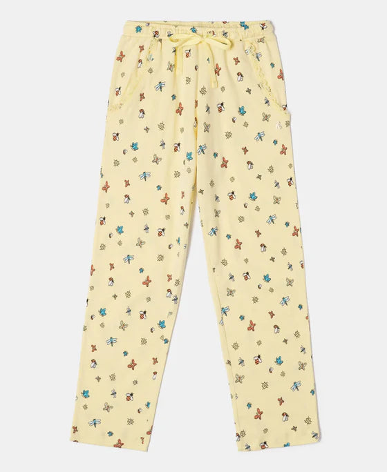 #RG04 Girl's Super Combed Cotton Printed Pyjama