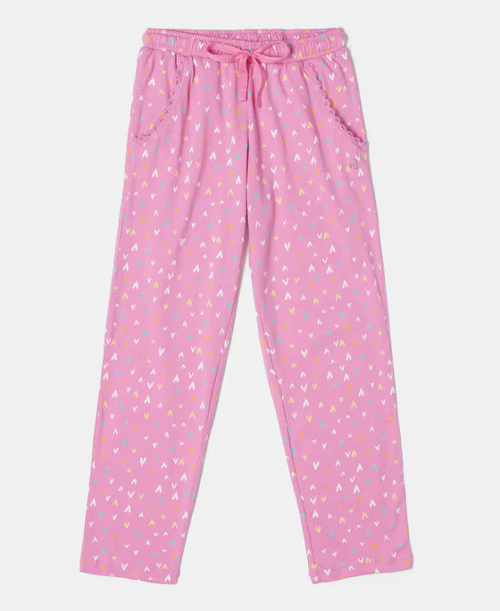 #RG04 Girl's Super Combed Cotton Printed Pyjama