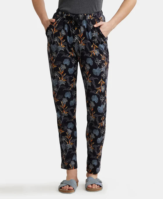 #RX09 Micro Modal Cotton Relaxed Fit Printed Pyjama with Side Pocket