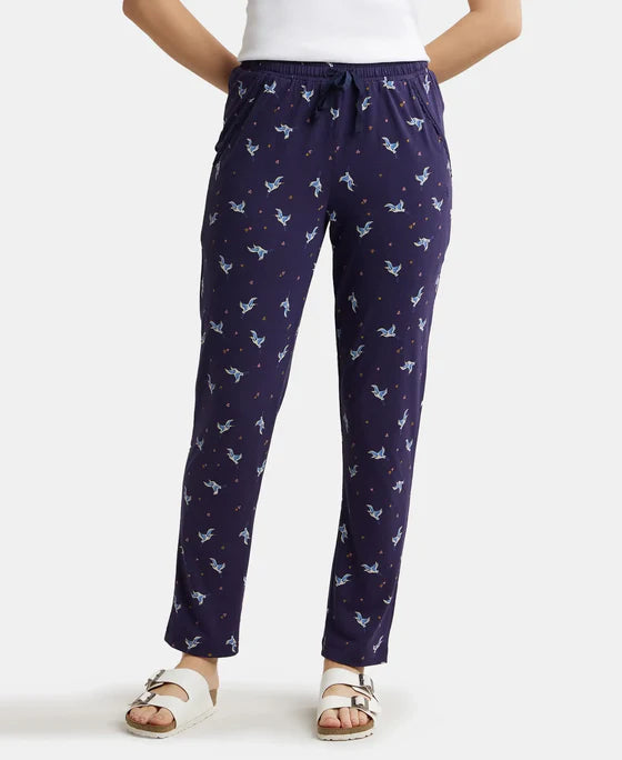 #RX09 Micro Modal Cotton Relaxed Fit Printed Pyjama with Side Pocket
