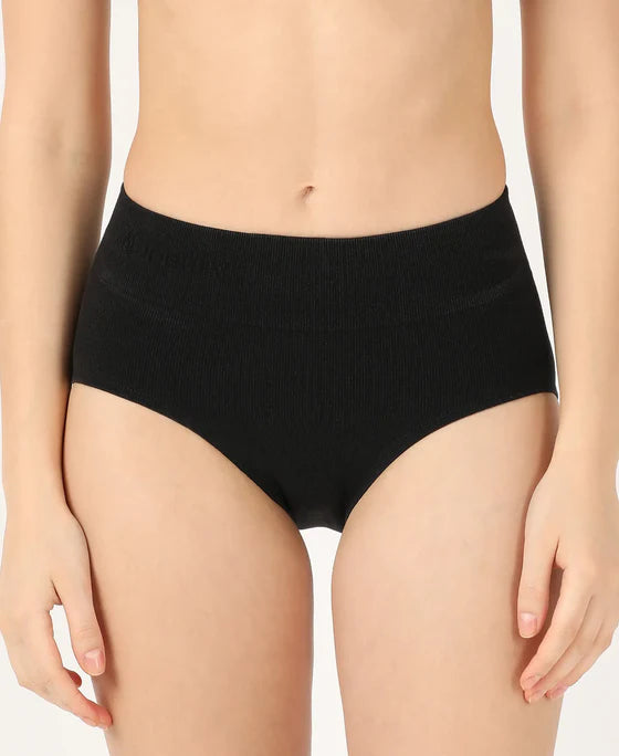 #SH02 Mid Waist Cotton Rich Elastane Stretch Seamfree Bikini Shapewear -