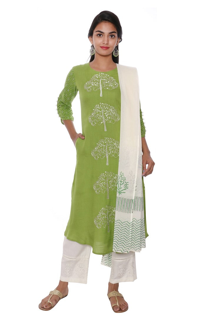 3 Pcs Kurta Set#SKD15481