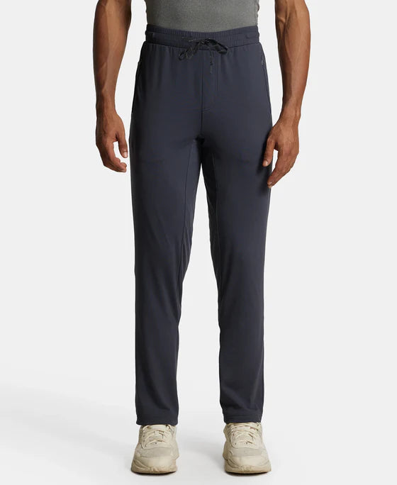 #SP16 Soft Touch Microfiber Elastane Stretch Trackpant with Side Pockets and StayFresh Treatment