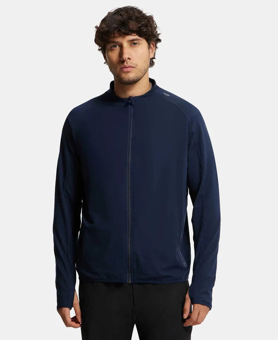 #SP17 Soft Touch Microfiber Elastane Stretch Jacket with Thumbhole Styling