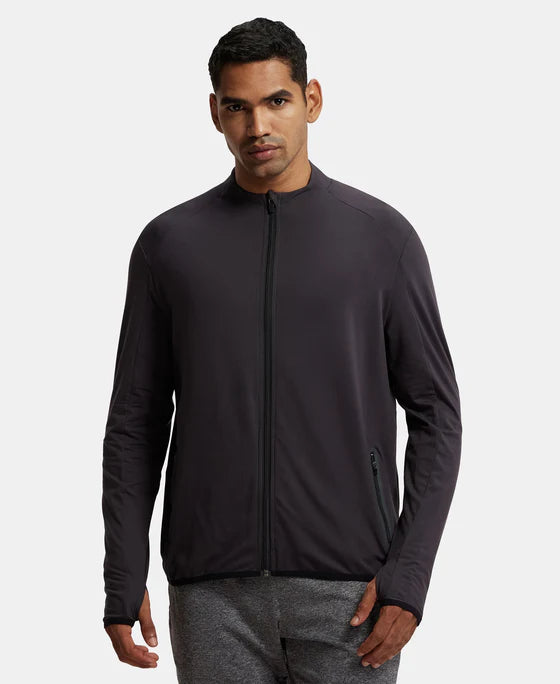 #SP17 Soft Touch Microfiber Elastane Stretch Jacket with Thumbhole Styling