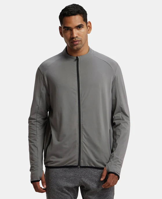 #SP17 Soft Touch Microfiber Elastane Stretch Jacket with Thumbhole Styling