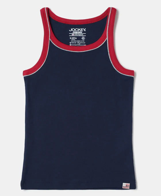 #UB21 Super Combed Cotton Rib Fabric Sleeveless Vest