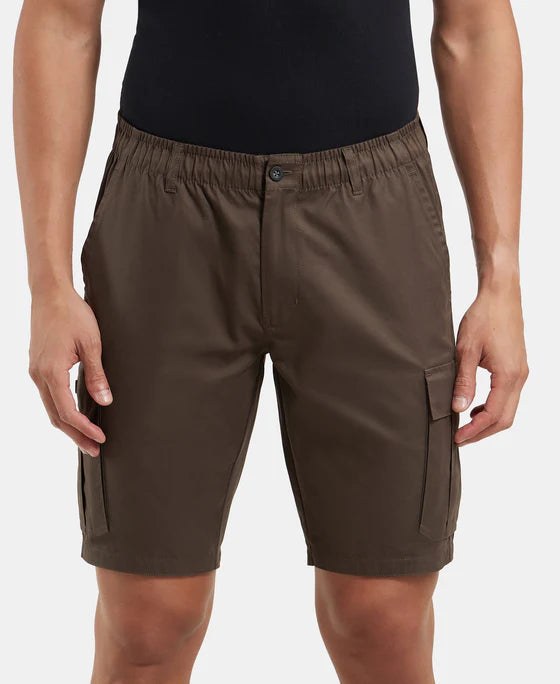 #UM17 Super Combed Mercerised Cotton Woven Straight Fit Cargo Shorts