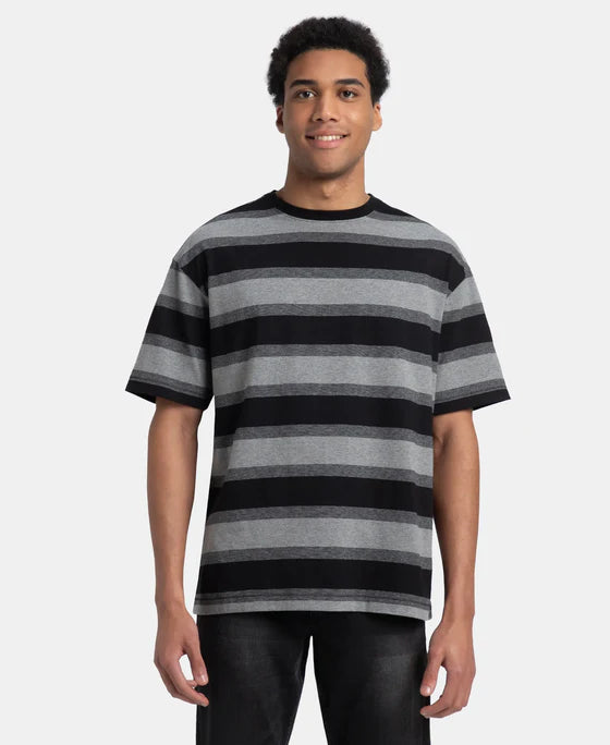 #UM24 Super Combed Cotton Rich Striped Oversized T-Shirt