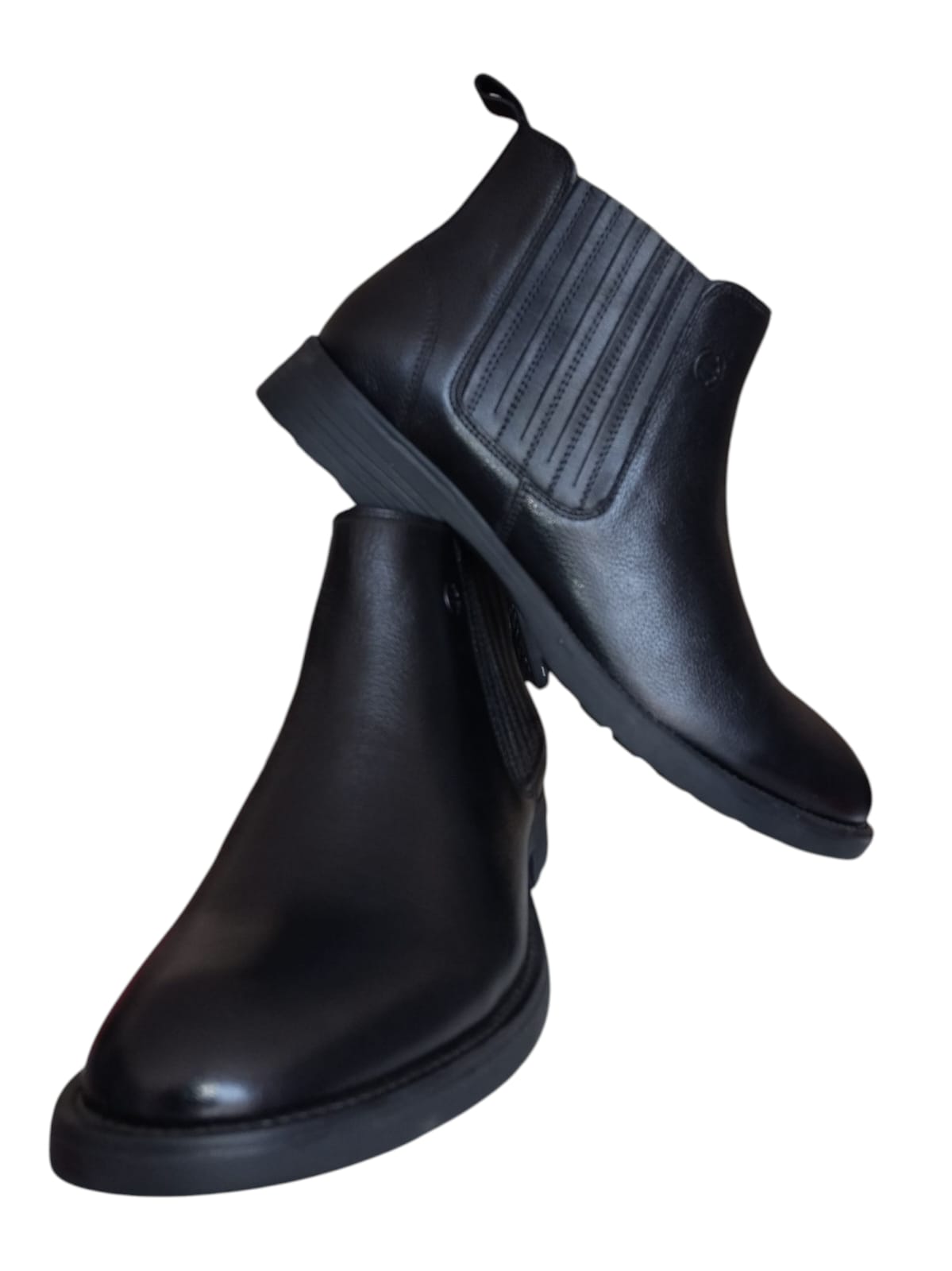 Healers Black Casual Non Lacing Chelsea Boots For Mens J757-01 By Liberty